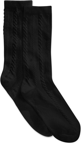 Hue womens boot sock - black,