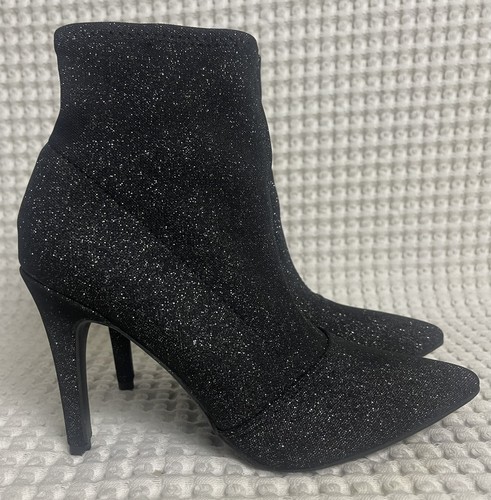 Brash sparkle sock boots - sparkle,